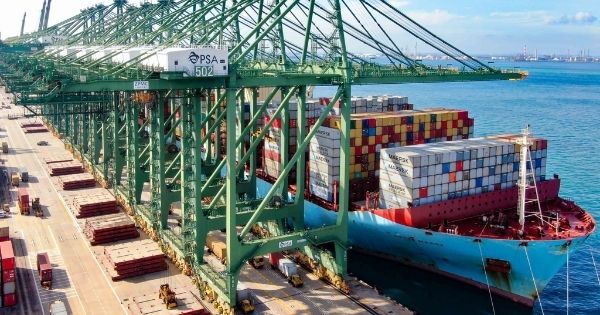 Tập đoàn cảng PSA lập kỷ lục sản lượng container trong năm 2021