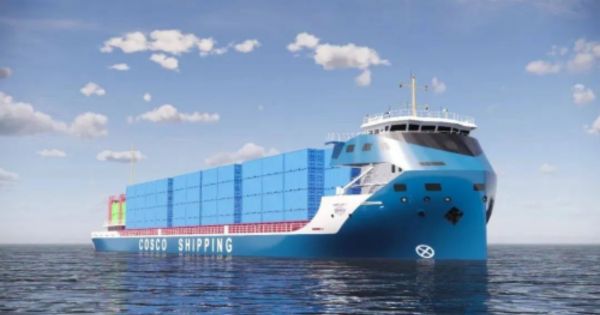 COSCO builds second 700 TEU electric container ship