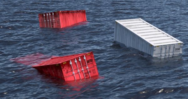 The number of lost containers at sea plummets in 2022