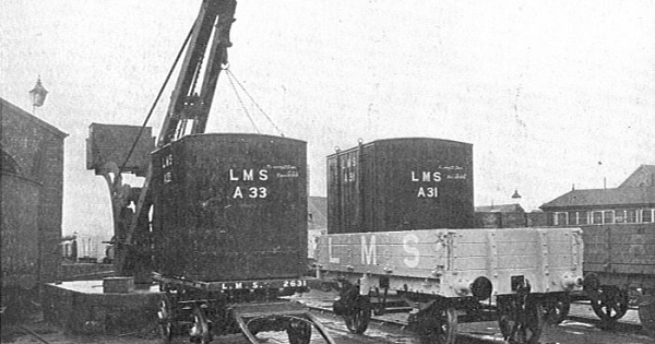 Container tại Anh vào những năm 1920