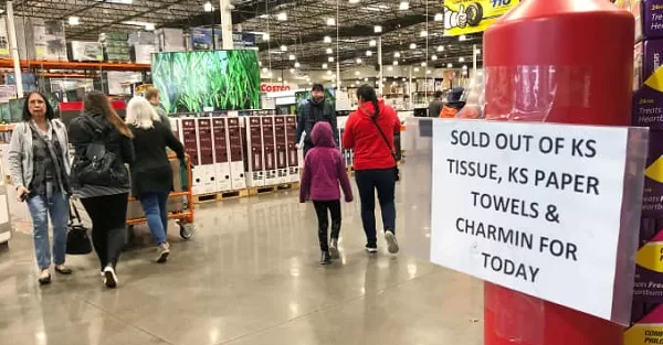 Costco thông báo 'cháy' khăn giấy và giấy toilet vào đầu năm nay