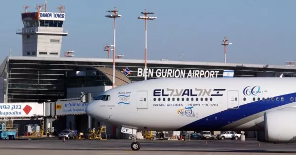 Ben Gurion International Airport in Tel Aviv, Israel