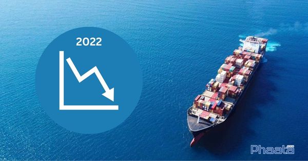 Container freight rates declined in 2022