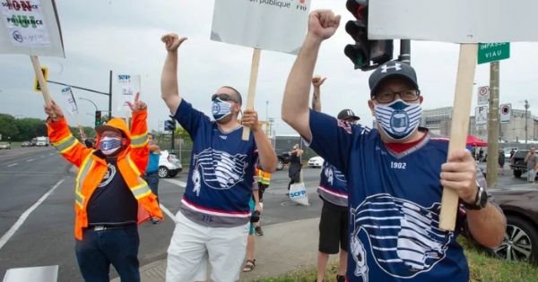 Đình công tại cảng Montral - Canada