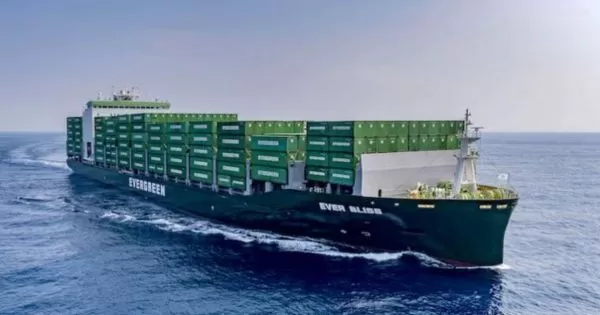 Evergreen container vessel