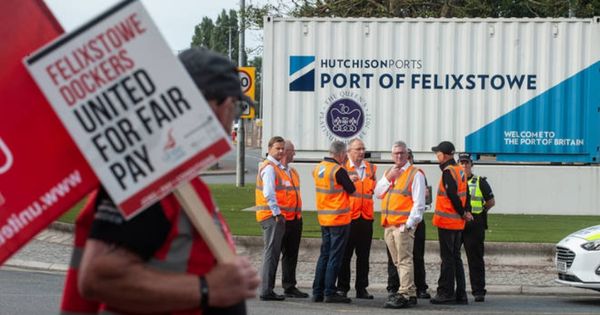 Strike at the port of Felixstowe