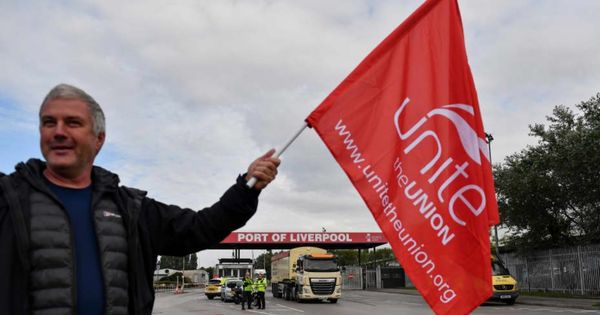 Strike in Liverpool, England 2022